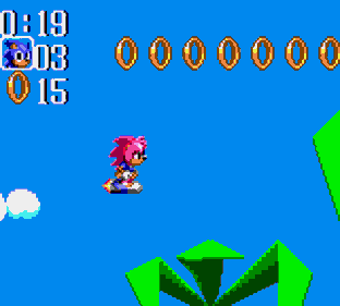 Amy Rose in Sonic Chaos - Screenshot - Gameplay (World) - 160x144