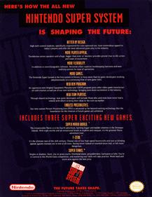 Super Soccer - Advertisement Flyer - Back (null) - 850x1098