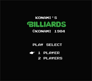 Konami's Billiards - Screenshot - Game Title (Europe) - 272x240