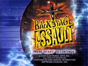 WCW Backstage Assault - Screenshot - Game Title (North America) - 320x240