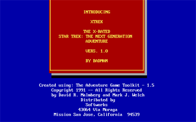 Xtrek - Screenshot - Game Title (null) - 640x400