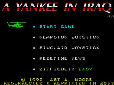 A Yankee in Iraq (2017) - Screenshot - Game Select (null) - 512x384