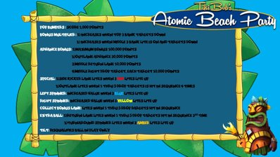 Tiki Bob's Atomic Beach Party - Arcade - Controls Information (World) - 2035x1144