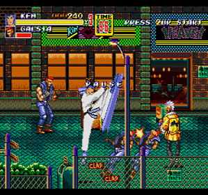 Kung Fu Man in Streets of Rage 2 - Screenshot - Gameplay (United States) - 256x240