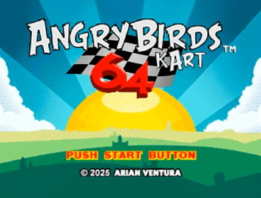 Angry Birds Kart 64 - Screenshot - Game Title (World) - 1120x852