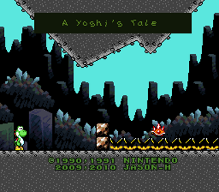 A Yoshi's Story - Screenshot - Game Title (World) - 256x224