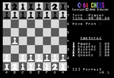 C64 Chess - Screenshot - Gameplay (null) - 641x439