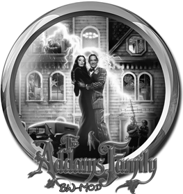 The Addams Family: BW MOD - Fanart - Cart - Front (null) - 882x939