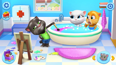 My Talking Tom Friends - Screenshot - Gameplay (World) - 1052x592