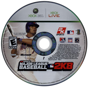 Major League Baseball 2K8 - Disc (North America) - 800x791