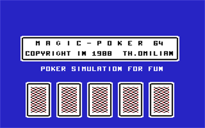 Magic Poker 64 - Screenshot - Game Title (null) - 320x200