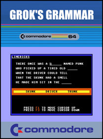Grok's Grammar - Fanart - Box - Front (null) - 798x1072