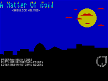 Sherlock Holmes: A Matter of Evil - Screenshot - Game Title (null) - 256x192