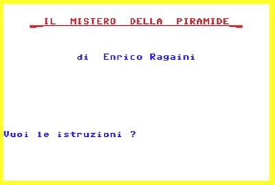 Il Mistero della Piramide - Screenshot - Game Title (null) - 619x418
