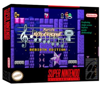 Mario's Keytastrophe: Rebirth Edition - Box - 3D (North America) - 435x375