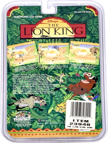 Disney's The Lion King - Box - Back (World) - 1227x1629