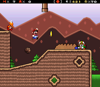 Super Mario World: Quest for Gaming - Screenshot - Gameplay (World) - 256x224