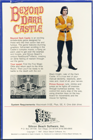 Beyond Dark Castle - Box - Back (United States) - 676x1018