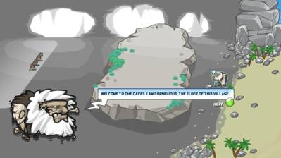 Cavemen vs. Aliens - Screenshot - Gameplay (World) - 1000x562