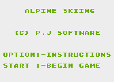Alpine Skiing - Screenshot - Game Select (Europe) - 336x240