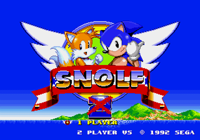 Snolf: The Sonic Golf Experience! - Screenshot - Game Title (World) - 320x224