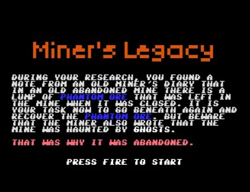 Miner's Legacy - Screenshot - Game Title (null) - 614x472