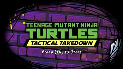 Teenage Mutant Ninja Turtles: Tactical Takedown - Screenshot - Game Title (World) - 1200x675