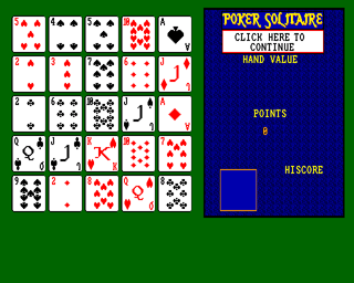 Illustration of Poker Solitaire