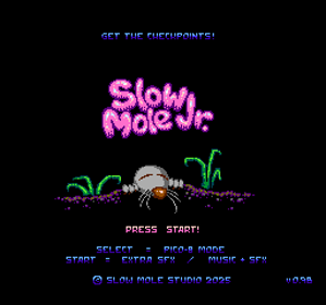 Slow Mole Jr. - Screenshot - Game Title (World) - 256x240