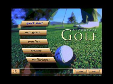 Microsoft Golf: Version 3.0 - Screenshot - Game Title (null) - 800x600