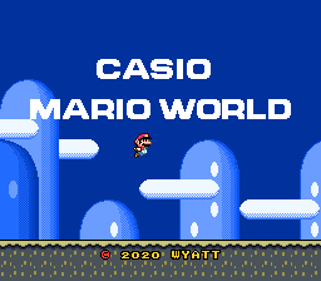 Super Mario World: Casio Mario World - Screenshot - Game Title (null) - 256x224