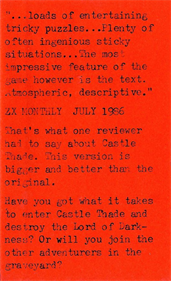 Castle Thade Revisited - Box - Back - Reconstructed (United Kingdom) - 548x900