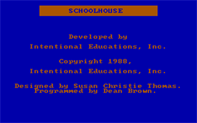 Schoolhouse - Screenshot - Game Title (null) - 320x200