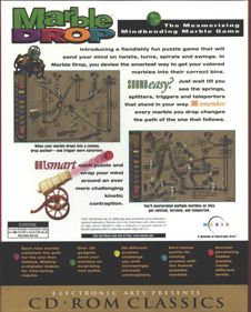 Marble Drop - Box - Back (North America) - 644x800