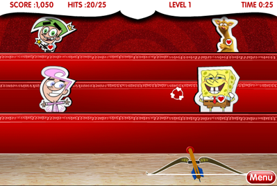 Nicktoons: A Shot at Love - Screenshot - Gameplay (United States) - 595x400