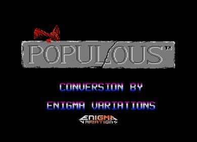 Populous - Screenshot - Game Title (null) - 682x491