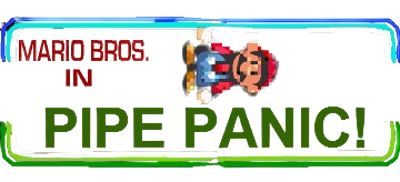 Mario Bros. in Pipe Panic! - Clear Logo (World) - 360x164