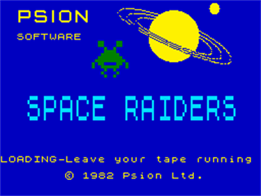 Space Raiders - Screenshot - Game Title (United Kingdom) - 256x192
