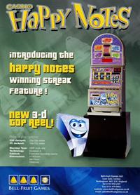 Happy Notes Casino - Advertisement Flyer - Front (null) - 863x1200