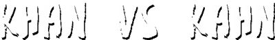 Khan VS Kahn - Clear Logo (World) - 537x80