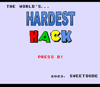 World's Hardest Hack - Screenshot - Game Title (null) - 256x224