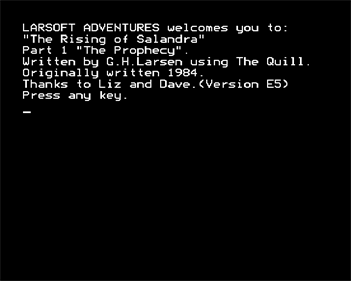 The Rising of Salandra: Part 1 - Screenshot - Game Title (null) - 640x512
