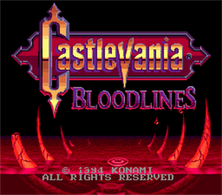 Castlevania Bloodlines Enhanced Colors - Screenshot - Game Title (null) - 256x224