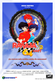 Ranma ½ Kart 64 - Poster (South America) - 2528x3750