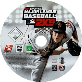 Major League Baseball 2K9 - Disc (World) - 782x781