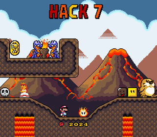 Super Mario World: Hack 7 - Screenshot - Game Title (null) - 256x224