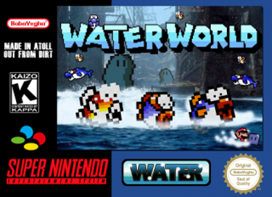 Super Mario World: Waterworld - Fanart - Box - Front (North America) - 320x232