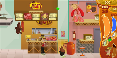 Mr. Meaty: Night of the Attack of the Flesh Hungry Meat Monsters - Screenshot - Gameplay (United States) - 985x489