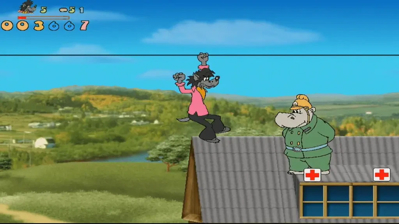 Nu, pogodi! Vypusk 1. Pogonja - Screenshot - Gameplay (Russia) - 1023x575