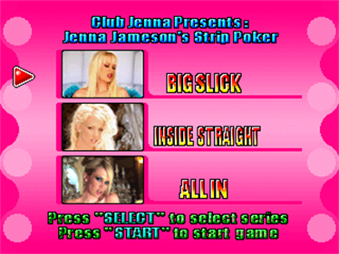 Club Jenna Presents: Jenna Jameson's Strip Poker - Screenshot - Game Title (null) - 320x240